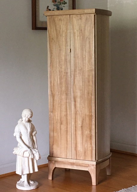 Completed Tall Ash Cabinet